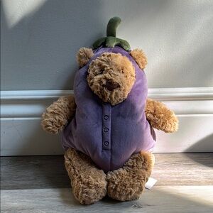 Jellycat Eggplant Bartholomew bear